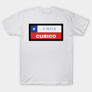 Curico City in Chilean Flag T-Shirt